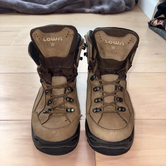 Lowa Boots Womens Size 7 Brown Renegade GTX Mid WS Hiking Vibram Outdoor - Picture 4 of 8
